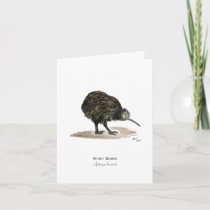 Kiwi Bird Folded Note Card