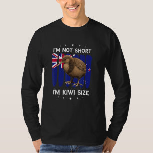 Kiwi Bird I'm Not Short New Zealand National Bird T-Shirt