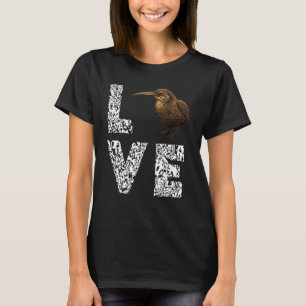 Kiwi Bird Love Leopard New Zealand National Flight T-Shirt