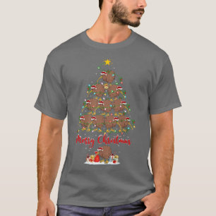 Kiwi Bird Lover Xmas Matching Santa Kiwi Christmas T-Shirt
