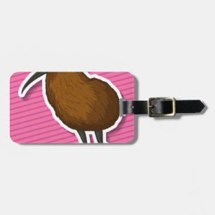 Kiwi bird luggage tag