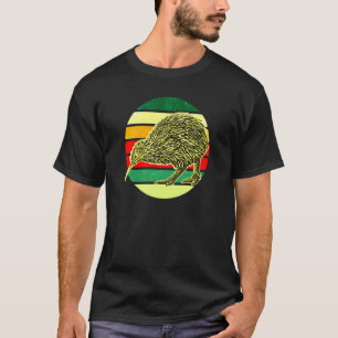 Kiwi Bird New Zealand Animal Colourful 5 T-Shirt