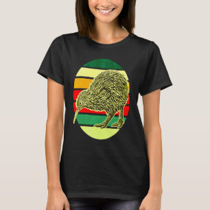 Kiwi Bird New Zealand Animal Colourful T-Shirt