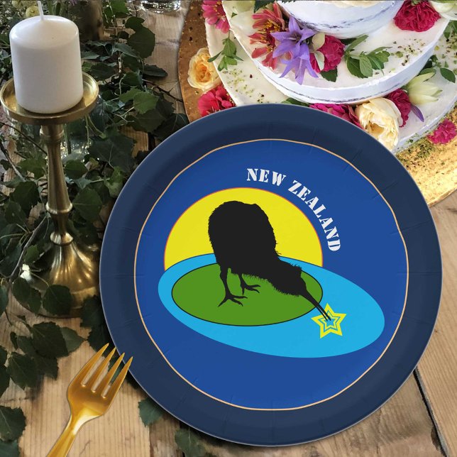 Kiwi Bird & New Zealand /Bro party plates (Creator Uploaded)