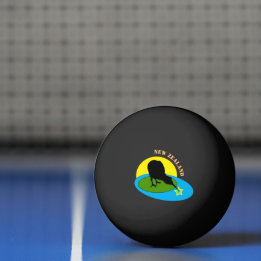 Kiwi Bird & New Zealand Games / Sports Ping Pong Ball