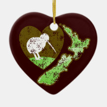 Kiwi bird NEW ZEALAND with a love heart