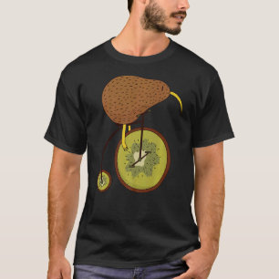 Kiwi bird riding a kiwi bike  animal & fruits bicy T-Shirt