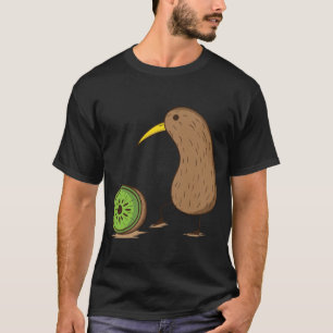Kiwi bird with a cut kiwi fruit T-Shirt