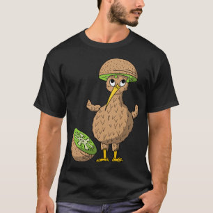 Kiwi Bird with Kiwi Fruit as Hat T-Shirt