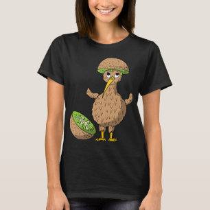 Kiwi Bird with Kiwi Fruit as Hat T-Shirt
