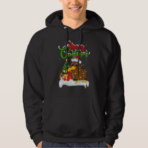 Kiwi Bird Xmas Decorations Santa Kiwi Bird Chris Hoodie