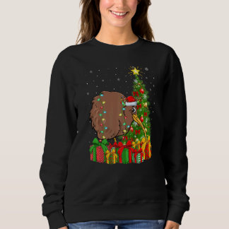 Kiwi Bird Xmas Holiday Santa Kiwi Bird Christmas Sweatshirt