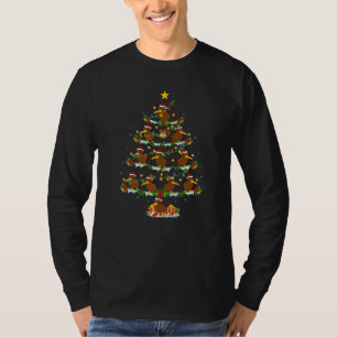 Kiwi Bird Xmas Lights Kiwi Bird Christmas Tree T-Shirt