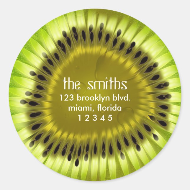 Kiwi Blend Address Label Stickers (Front)