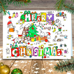 Kiwi Christmas greeting card by Nicole Janes