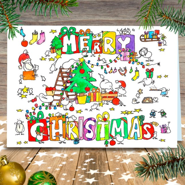 Kiwi Christmas greeting card by Nicole Janes (Creator Uploaded)