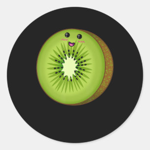 kiwi costume food fruit halloween lazy easy classic round sticker