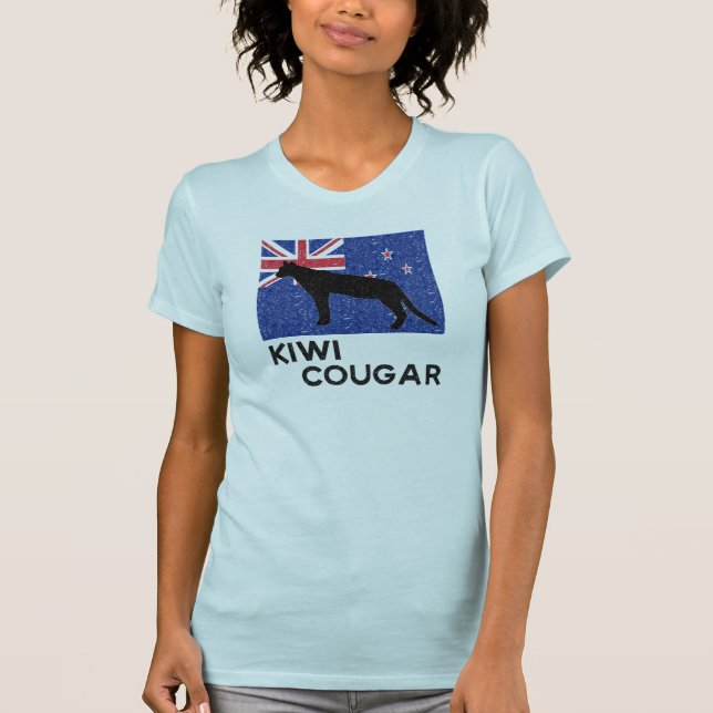 Kiwi Cougar Womens T-Shirt (Front)