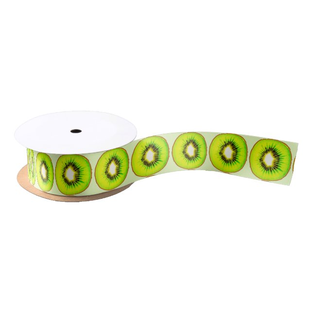 Kiwi customisable satin ribbon (Spool)