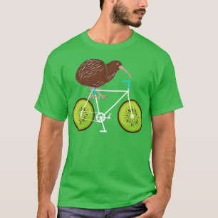 Kiwi Cyclist Bicycle Gift New Zealand T-Shirt