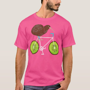 Kiwi Cyclist Bicycle Gift New Zealand T-Shirt