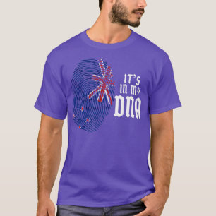 Kiwi DNA Fingerprint Funny New Zealand T-Shirt