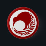 Kiwi Fern Disc 6 Cm Round Badge<br><div class="desc">Kiwi Fern Disc</div>