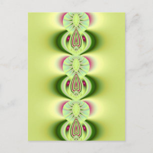 Kiwi Fine Fractal Art Postcard