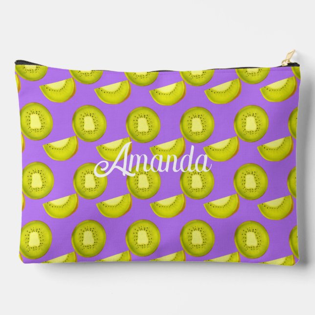 Kiwi Fruit Accessory Pouch (Back)