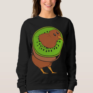 Kiwi Fruit Bird Pun Cute Kiwi Bird Sweatshirt