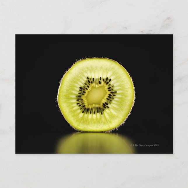 Kiwi,Fruit,Black background Postcard (Front)