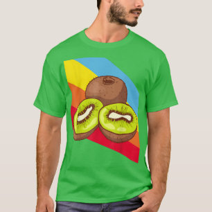 Kiwi Fruit Food Vegan Vegetarian T-Shirt