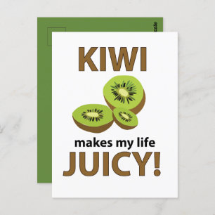 Kiwi Fruit Lover Kiwi Postcard