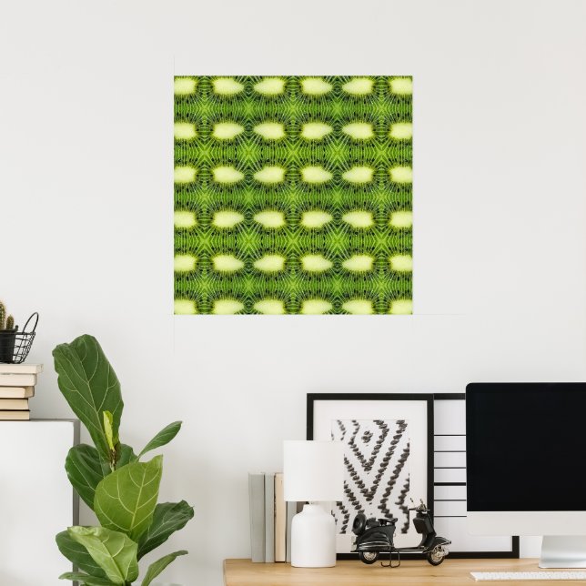 Kiwi fruit pattern poster (Home Office)