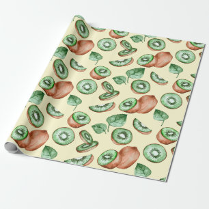 Kiwi Fruit Pattern Wrapping Paper