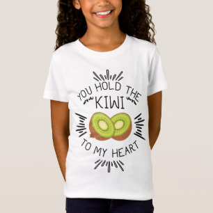 Kiwi Fruit Pun Hold The Kiwi To My Heart T-Shirt