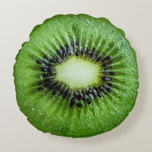 Kiwi fruit round cushion