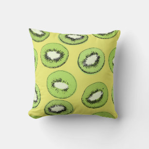 Kiwi fruit seamless pattern,background with kiwi s cushion