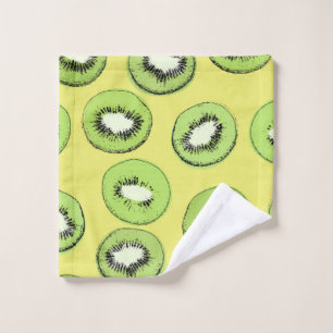 Kiwi fruit seamless pattern,background with kiwi s wash cloth