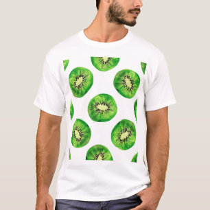 Kiwi Fruit Vintage Watercolor Pattern T-Shirt