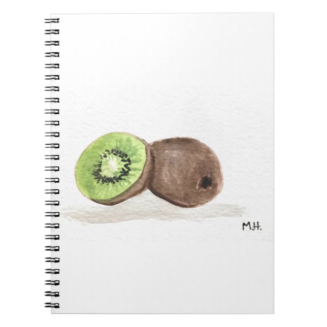 Kiwi fruit watercolour notebook (Front)
