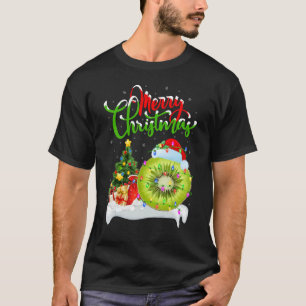 Kiwi Fruit   Xmas Decorations Santa Kiwi Fruit Chr T-Shirt