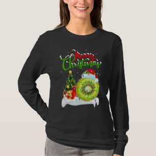 Kiwi Fruit Xmas Decorations Santa Kiwi Fruit Chr T-Shirt