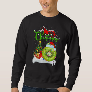 Kiwi Fruit Xmas Decorations Santa Kiwi Fruit Chri Sweatshirt