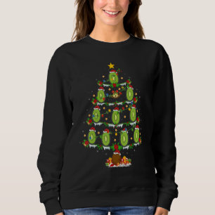 Kiwi Fruit  Xmas Lights Kiwi Fruit Christmas Tree Sweatshirt