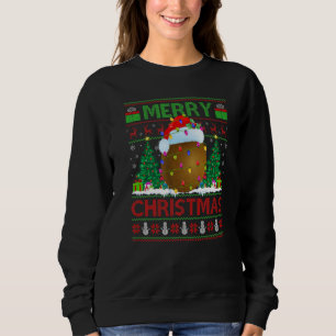 Kiwi Fruit Xmas Tree Ugly Santa Kiwi Fruit Christ Sweatshirt