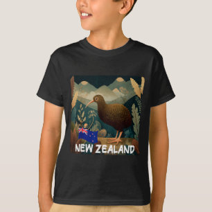 Kiwi graphic costume for new zealand lovers T-Shirt