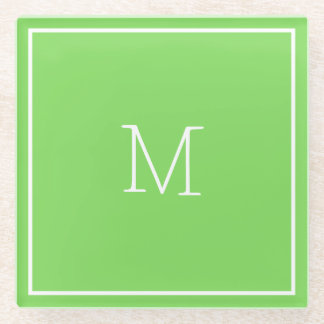 Kiwi Green Glass Coaster