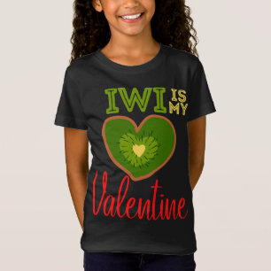 Kiwi Is My Valentine Funny Fruit Healthy Valentine T-Shirt