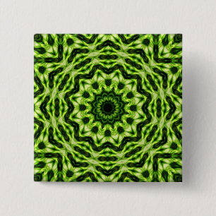 Kiwi Kaleidoscope 15 Cm Square Badge